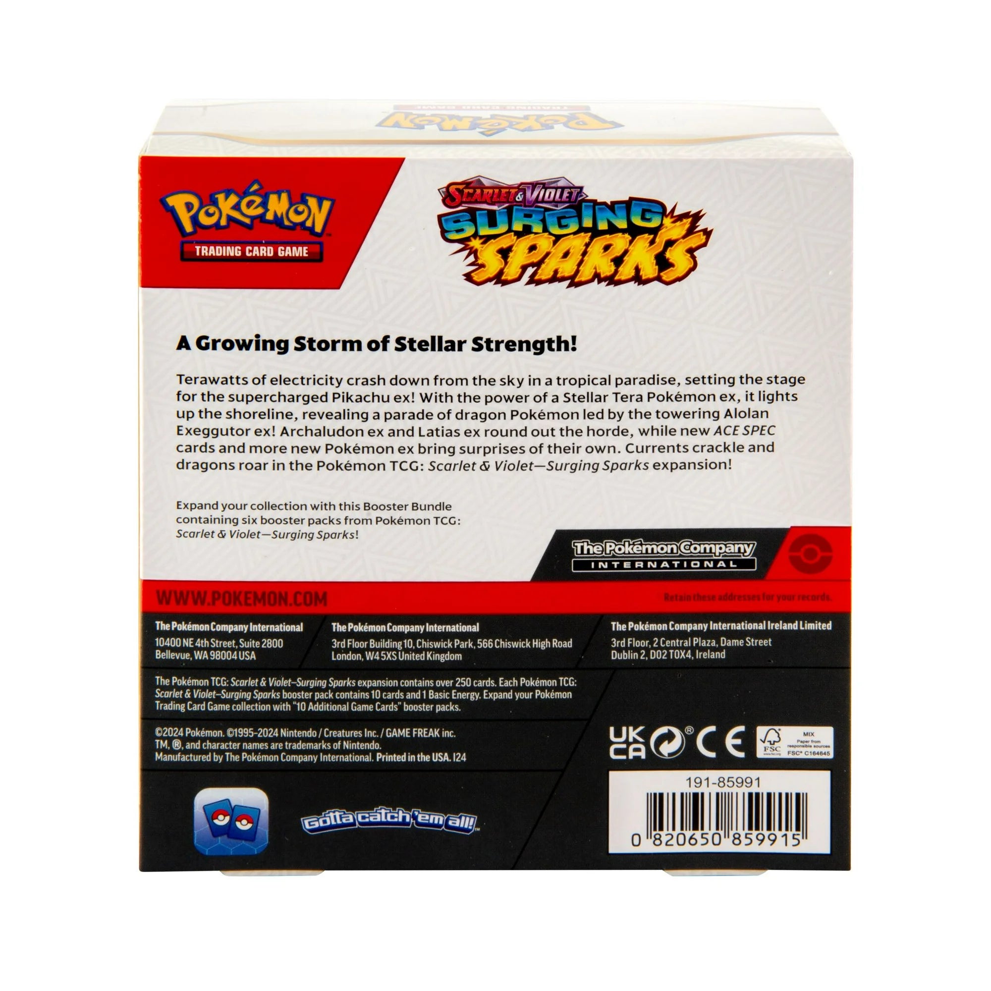 Pokemon English: Surging Sparks Booster Bundle