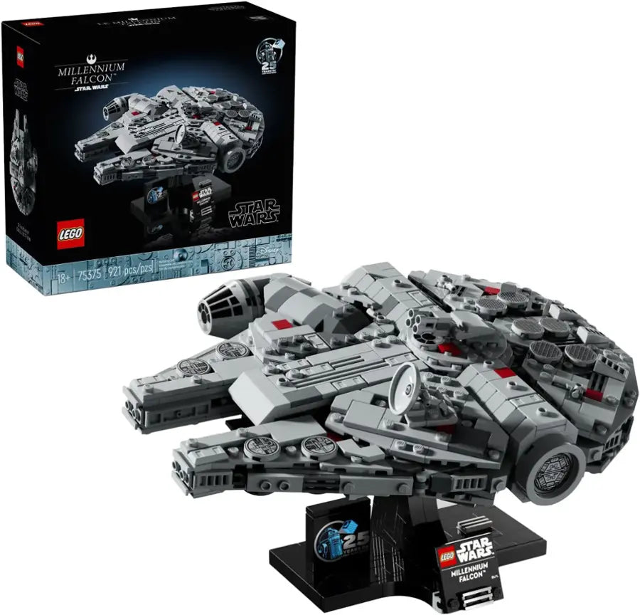 LEGO Star Wars Millennium Falcon 25th Anniversary Buildable Starship Set 75375