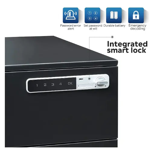 ENFORCE Metal 3-Drawer with Smart Lock Enforce Records