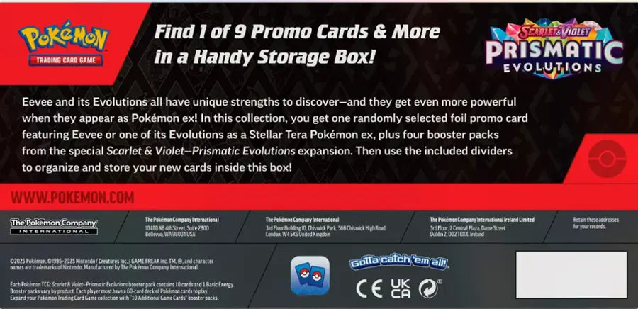 Prismatic TCG: Prismatic Evolutions Surprise Box